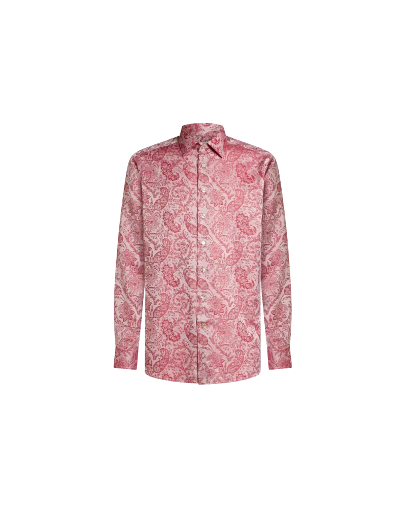 Etro Hemd Mit Floralem Paisleymuster, Herren, Rot, Größe Rot