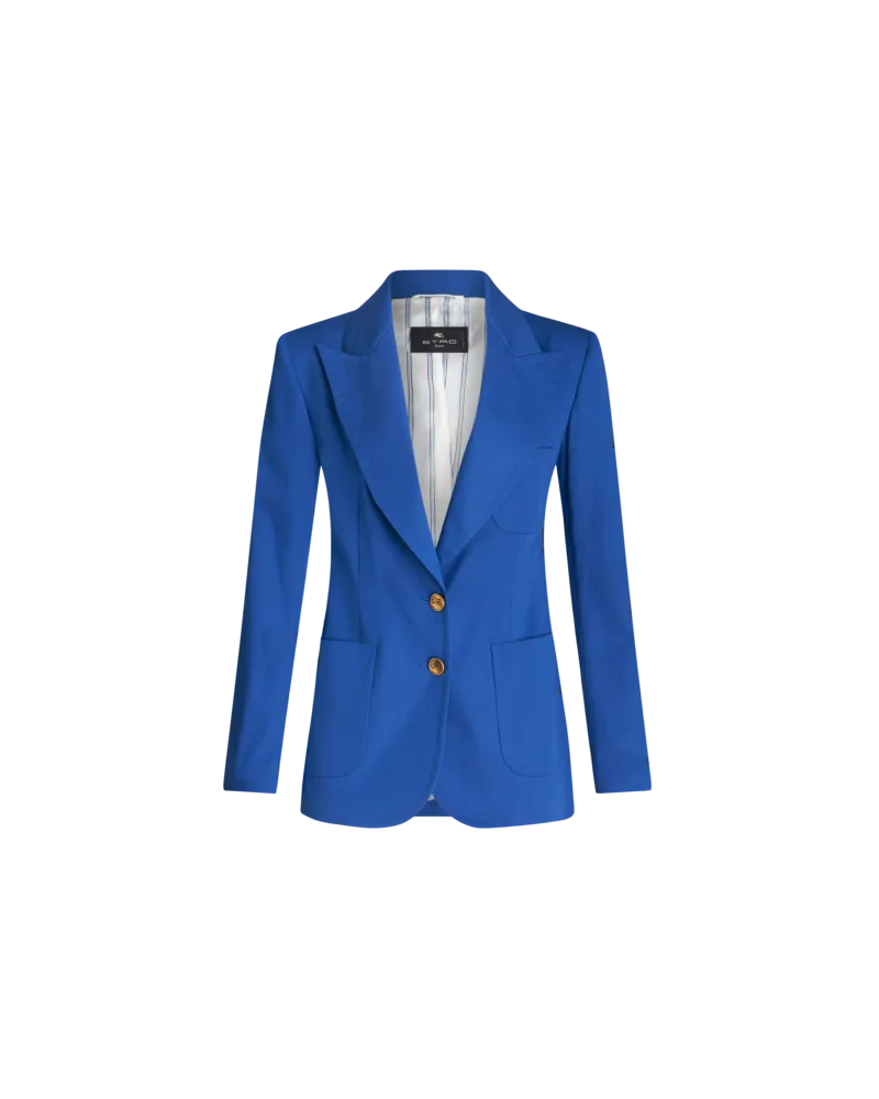 Etro Stretchblazer Mit Pegaso-knöpfen, Damen, Größe 