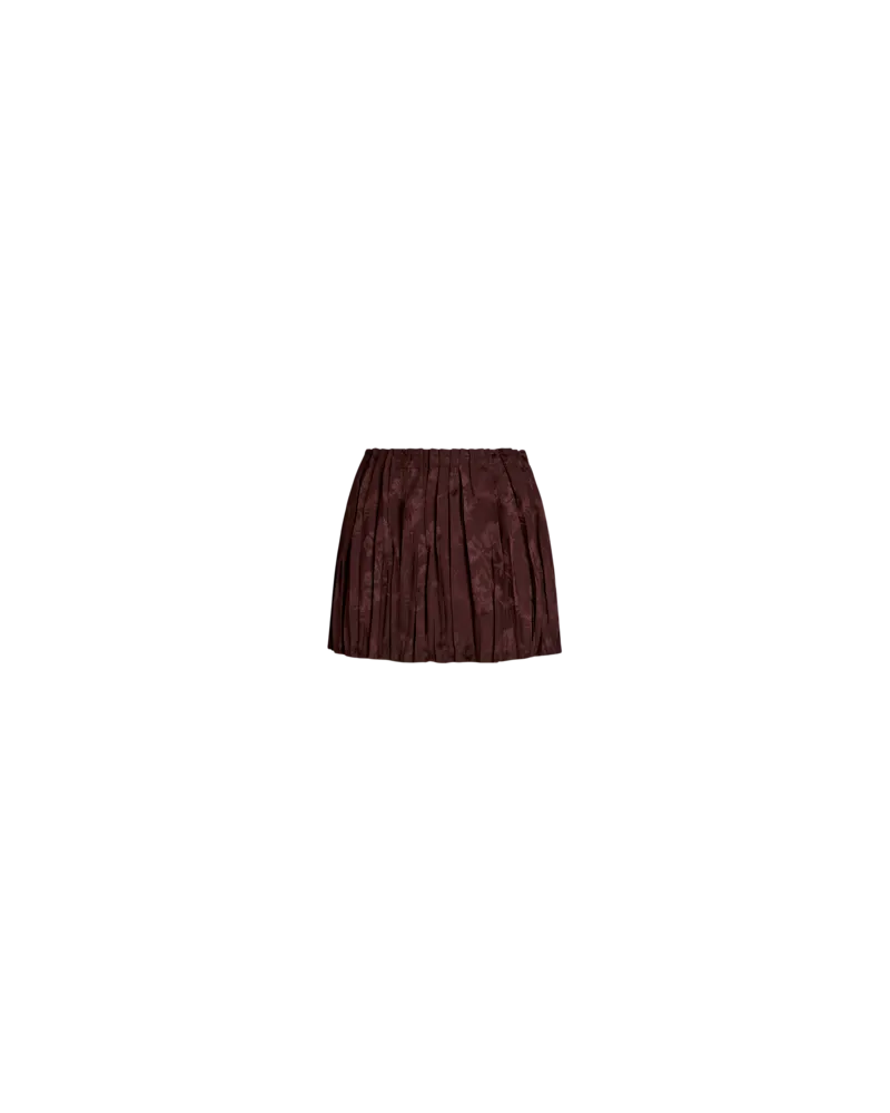 Etro Plissierter Minirock Aus Einer Wollmischung, Damen, Bordeaux, Größe Bordeaux