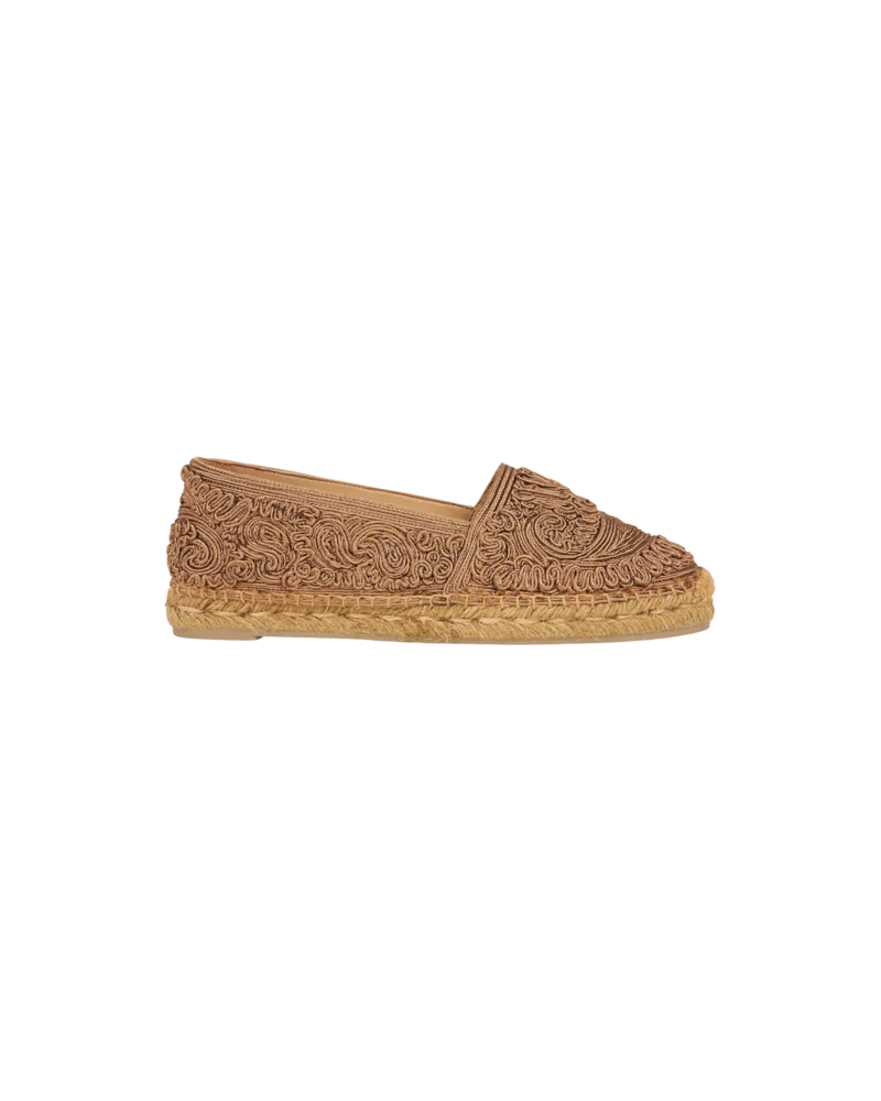 Etro Espadrilles Etro X Castañer Mit Paisley-stickerei, Damen, Grau, Größe Grau
