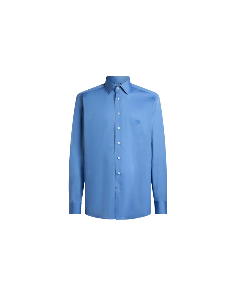 Etro Hemd Mit Pegaso-stickerei, Herren, Hellblau, Größe Hellblau