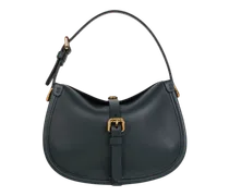 Kleine Tasche Pony Aus Leder, Damen, Dunkelgrün
