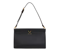 Mini-clutch Talk Aus Leder, Damen, Schwarz