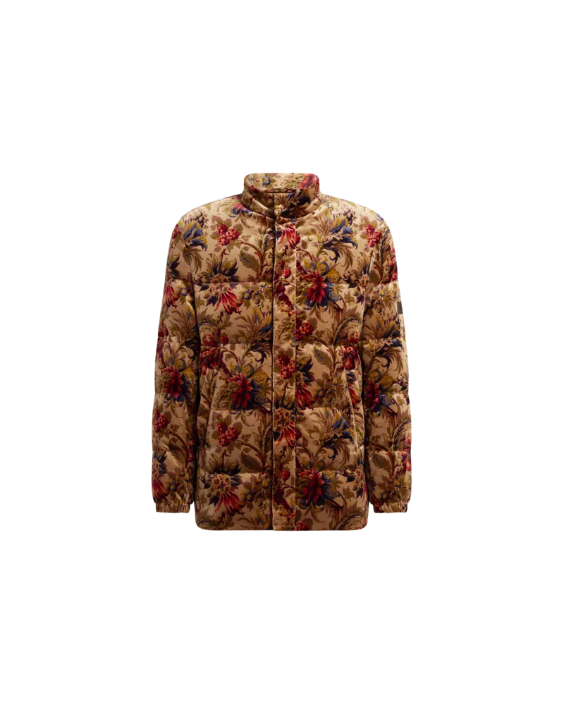 Etro Steppjacke Aus Baumwollsamt Mit Floralem Print, Herren, Beige, Größe Beige