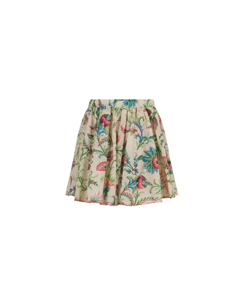 Etro Hosenrock Aus Baumwoll-plumetis Mit Floralem Ramage-print, Multicolor, Größe Multicolor