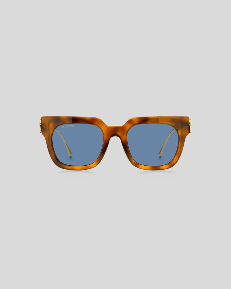 Etro Bold Pegaso Sonnenbrille, Damen, Hellbraun Hellbraun