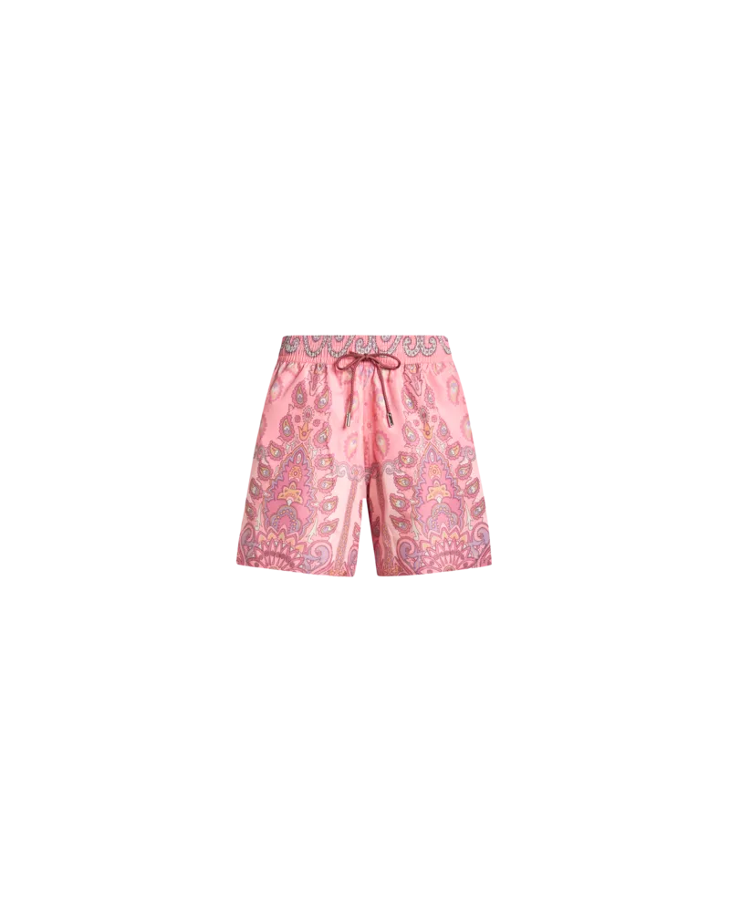 Etro Badehose Mit Medaillondruck, Herren, Rosa, Größe Rosa