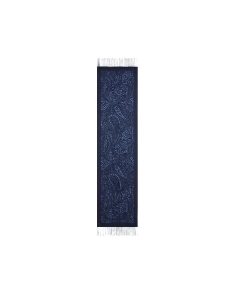 Etro Jacquard-schal Aus Wolle Mit Floralem Paisley-motiv, Damen 