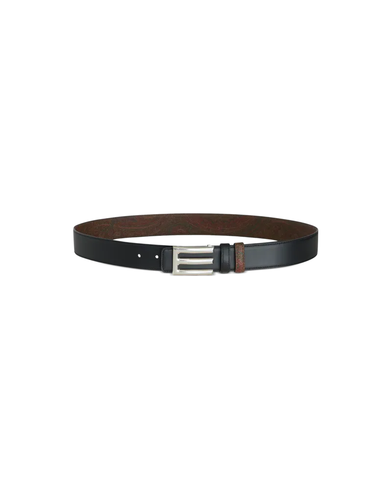 Etro Wendegürtel, Herren, Schwarz, Größe Schwarz