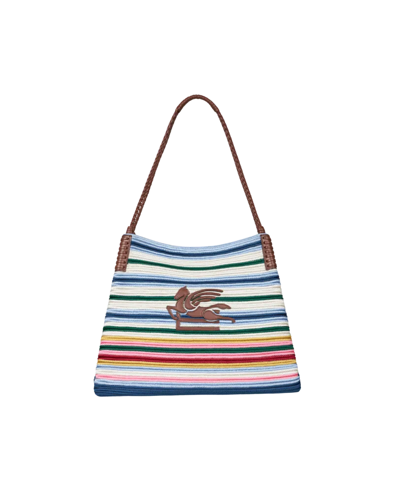 Etro Shoppingtasche Libra Mittelgross Aus Stoff, Damen, Multicolor Multicolor