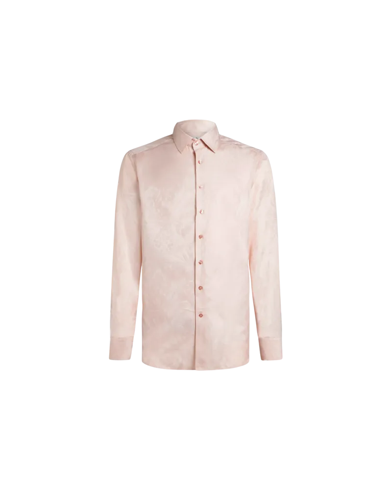 Etro Hemd Mit Jacquardmuster, Herren, Weiß, Größe Weiß