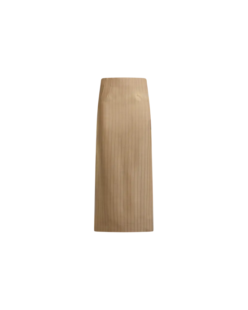 Etro Jacquard-midi-rock Aus Wolle Mit Streifenmuster, Damen, Beige, Größe Beige