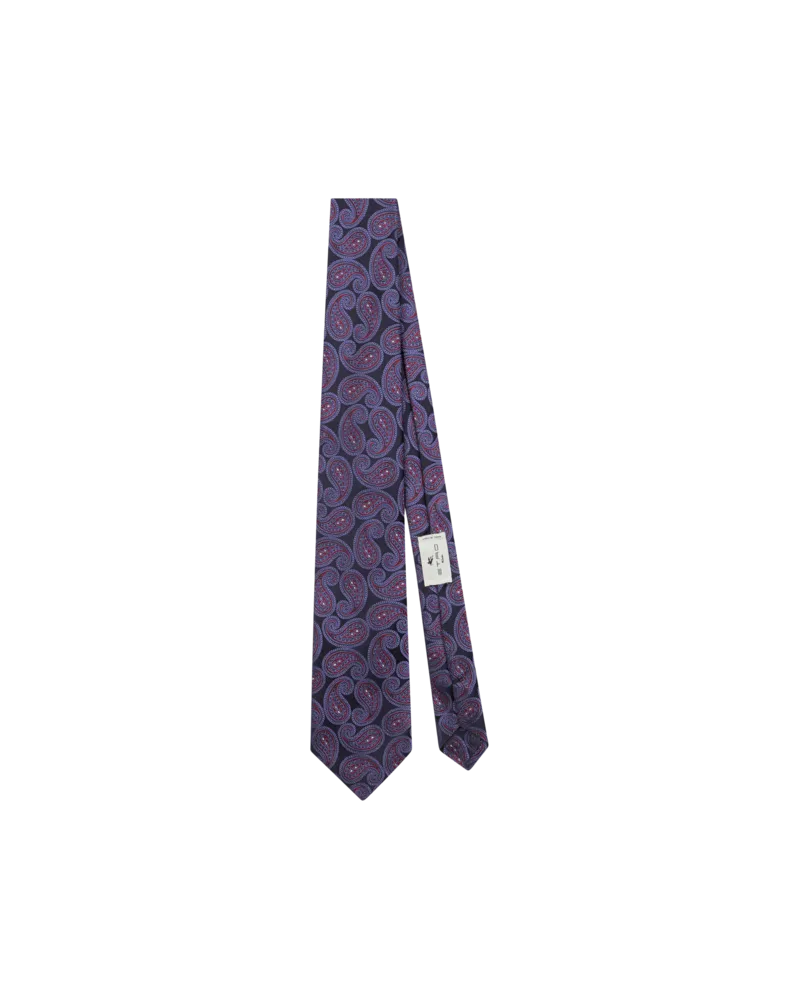 Etro Krawatte Aus Seidenjacquard Mit Paisleymuster, Herren, Bordeaux Bordeaux