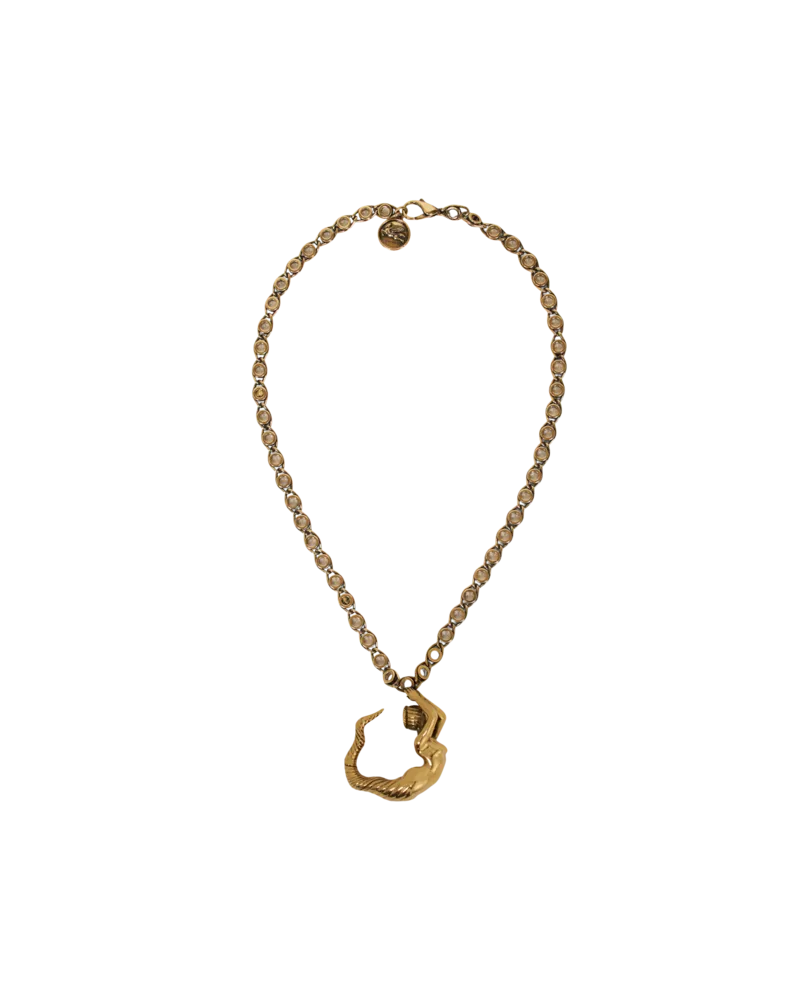 Etro Halskette Mit Meerjungfrau, Damen, Gold Gold