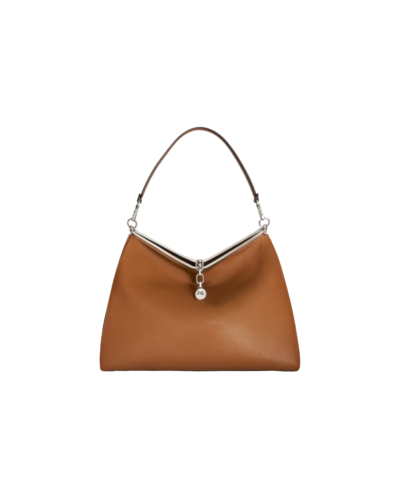 Etro Vela Tasche Aus Leder, Gross, Herren, Braun Braun