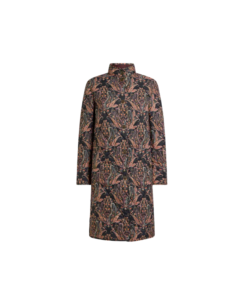 Etro Steppmantel Mit Floralem Paisley-motiv, Damen, Größe 