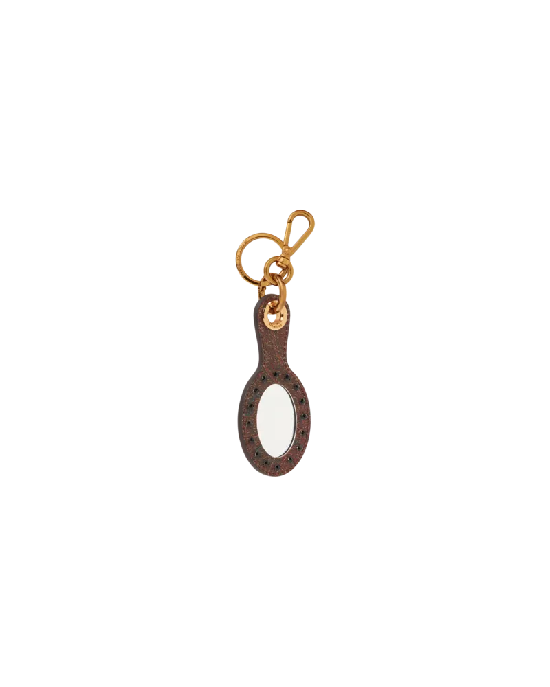 Etro Spiegeletui-charm Mit Strasssteinen In Arnica, Damen, Schwarz Schwarz