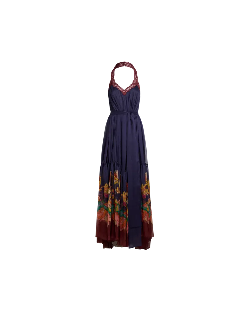 Etro Boho-kleid Rückenfrei Mit Volant, Damen, Multicolor, Größe Multicolor