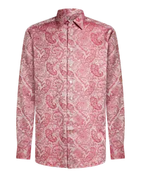 Etro Hemd Mit Floralem Paisleymuster, Herren, Rot Rot