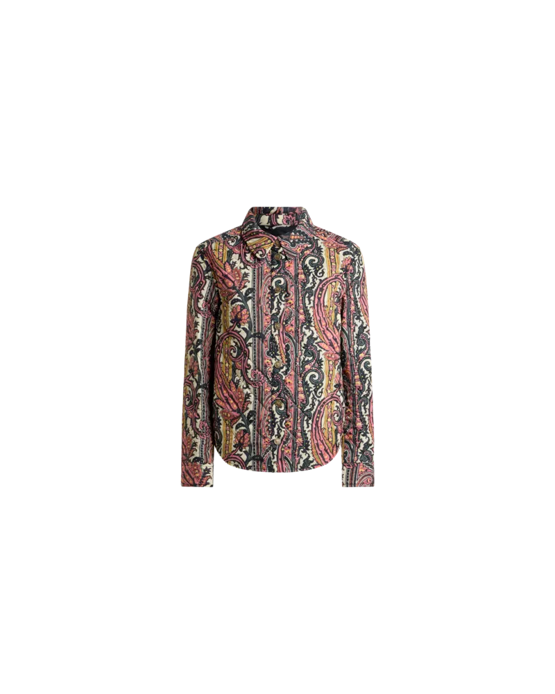 Etro Steppjacke Mit Paisley-foliage-motiv, Damen, Braun, Größe Braun