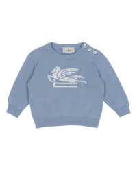 Etro Pullover Mit Pegasus Für Babys, Hellblau Hellblau