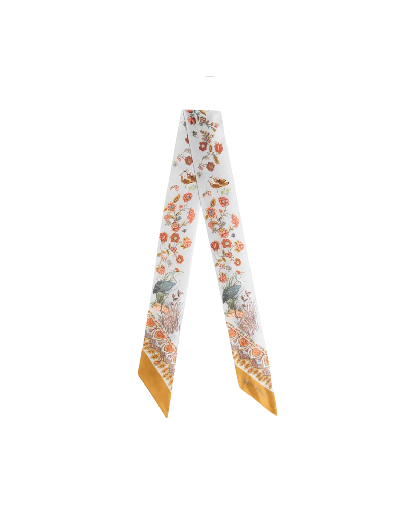 Etro Paisleyna Aus Seide Mit Motiv Flora Und Fauna, Damen, Pulverblau Pulverblau