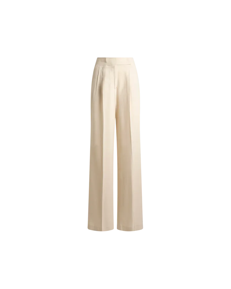 Etro Hose Mit Weitem Bein Und Abnähern, Damen, Cremefarben, Größe Cremefarben