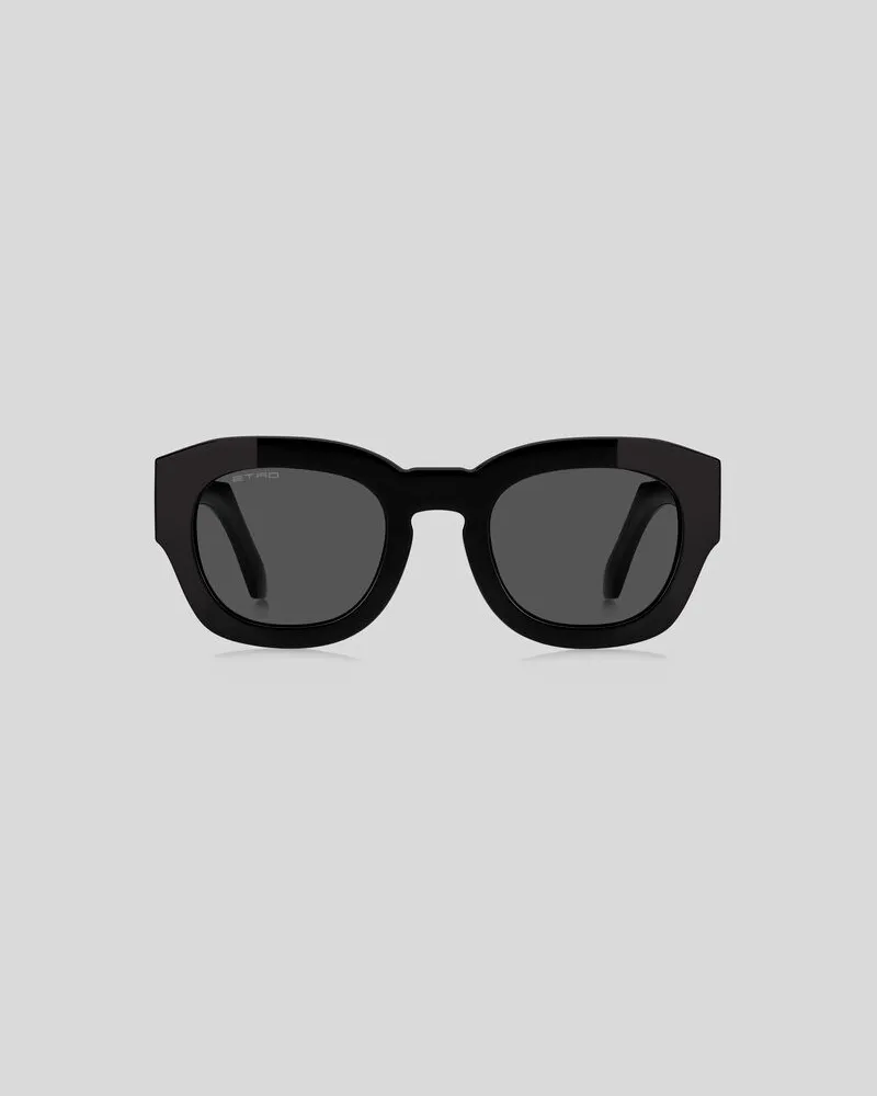 Etro Sonnenbrillen Tailoring, Herren, Schwarz Schwarz