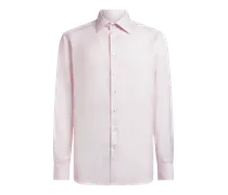 Hemd Aus Baumwolle Im Jacquardmuster, Herren, Rosa, Größe