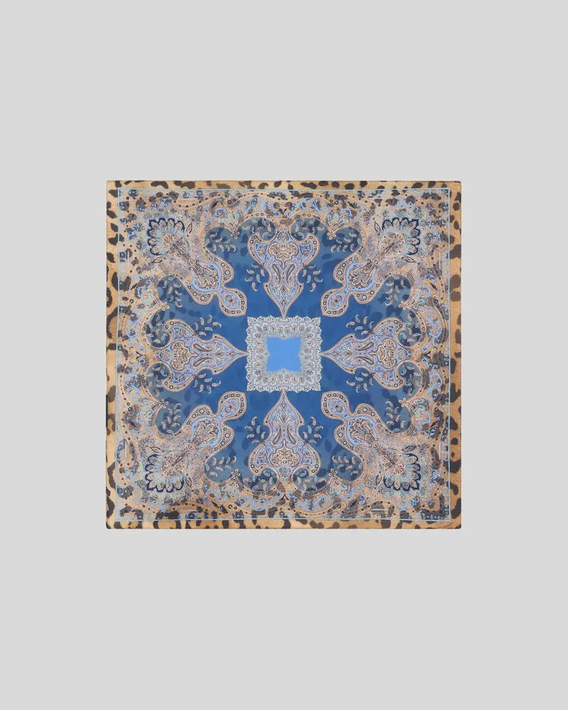 Etro Pochette Aus Seide Mit Animal-paisley-motiv, Herren 