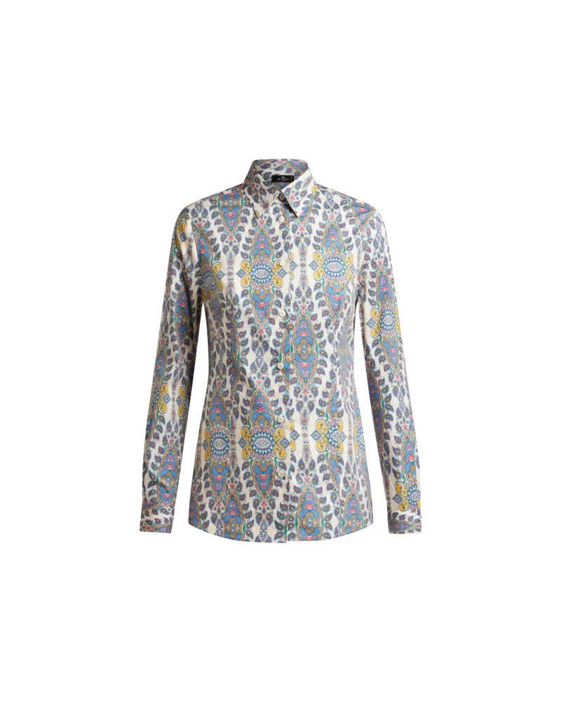 Etro Hemd Mit Medaillons Und Paisley, Damen, Weiß, Größe Weiß