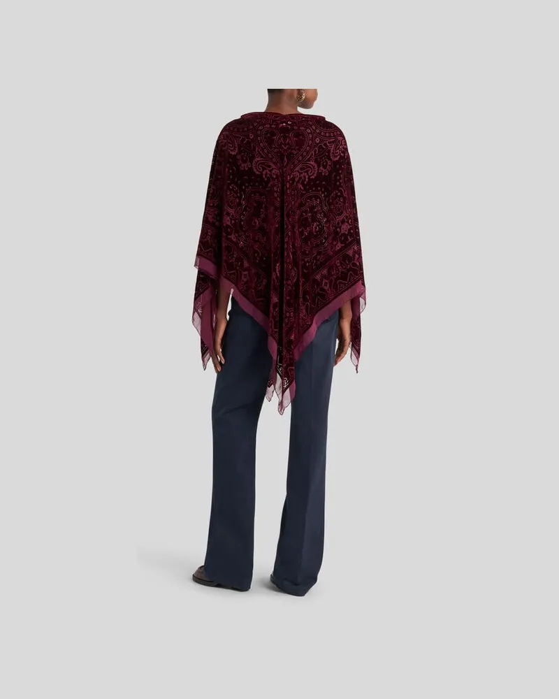 Poncho Maison Martin Margiela 1 Bordeaux Taille S (38FR) - Neuf Jamais Porté, Laine Et Coton
