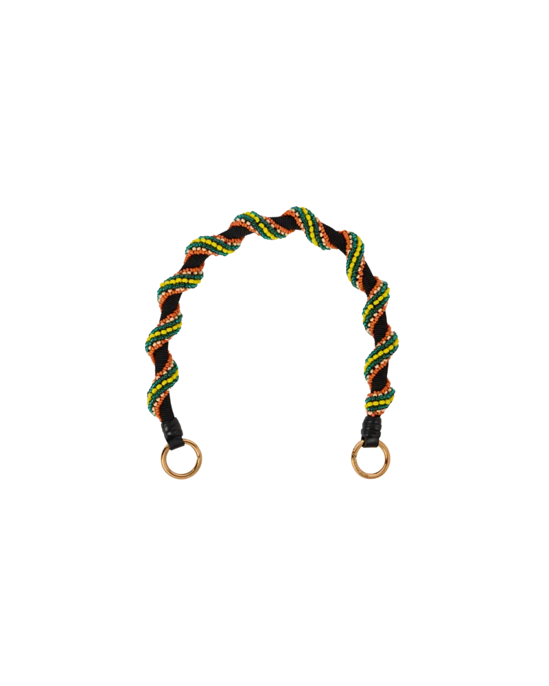 Etro Henkel Für Taschen Mit Kleinen Perlen, Damen, Schwarz Schwarz