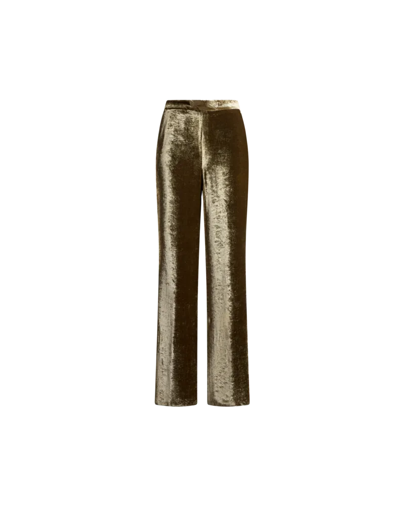 Etro Palazzo-hose Aus Samt, Damen, Schwarz, Größe Schwarz