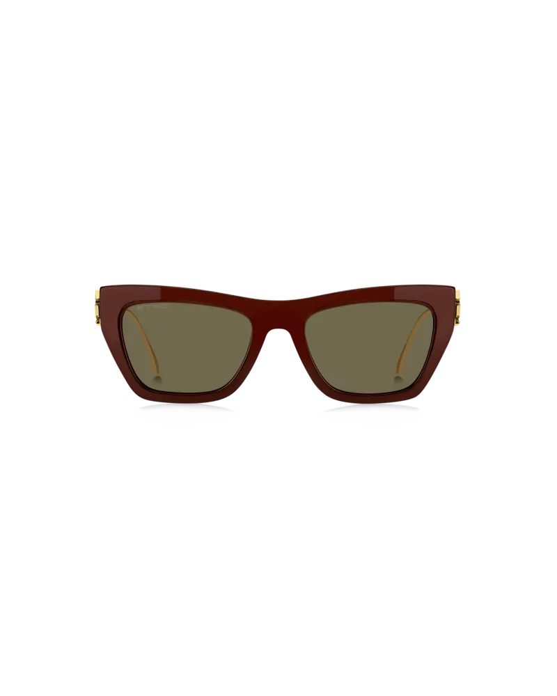 Etro Bold Pegaso Sonnenbrille, Damen, Bordeaux Bordeaux