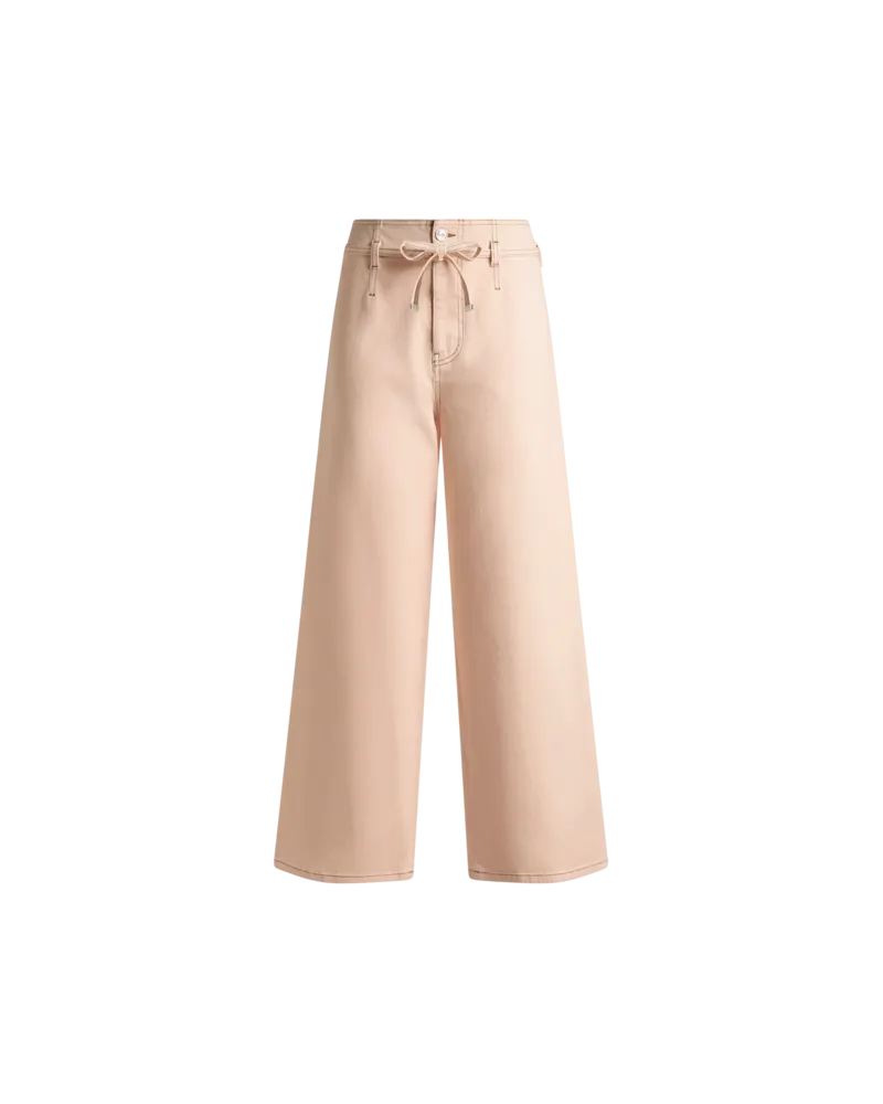 Etro Culotte-jeans Mit Gürtel, Damen, Pulverpinkel, Größe Pulverpinkel