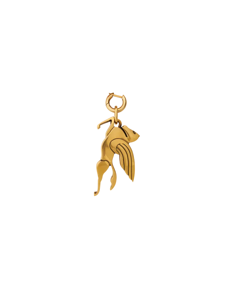 Etro Ohrring Mit Pegasus, Damen, Gold Gold