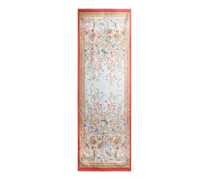 Jacquard-schal Aus Seide Mit Motiv Flora Und Fauna, Damen, Rot