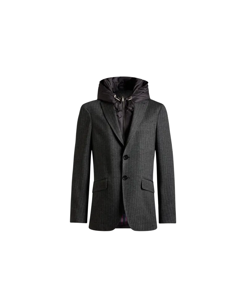 Etro Blazer Mit Abnehmbarem Latz, Herren, Grau, Größe Grau