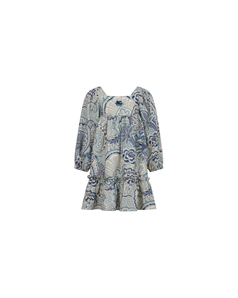 Etro Kleid Mit Blumenprint, Hellblau, Größe Hellblau