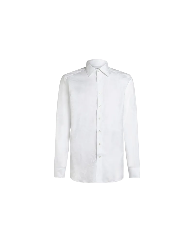 Etro Hemd Mit Floralem Paisleymuster, Herren, Weiß, Größe Weiß