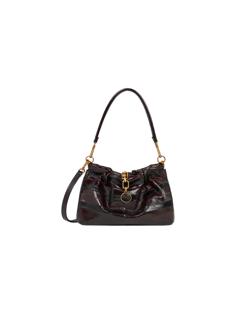 Etro Tasche Vela Blossom Klein Aus Aalleder, Damen, Bordeaux Bordeaux