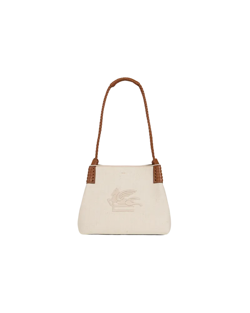 Etro Shopper Libra Klein Aus Canvas, Damen 