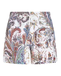 Etro Badehose Mit Paisleymuster, Herren, Weiß Weiß