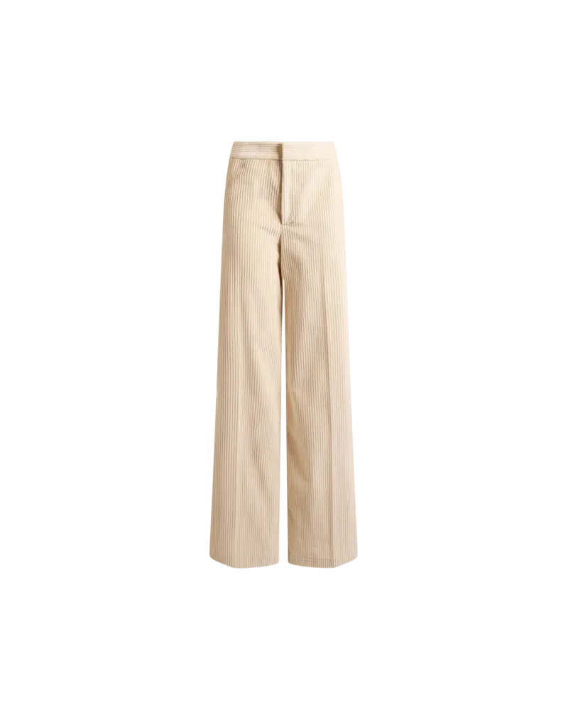 Etro Hose Mit Weitem Bein Aus Cordsamt Aus Baumwolle, Damen, Beige, Größe Beige