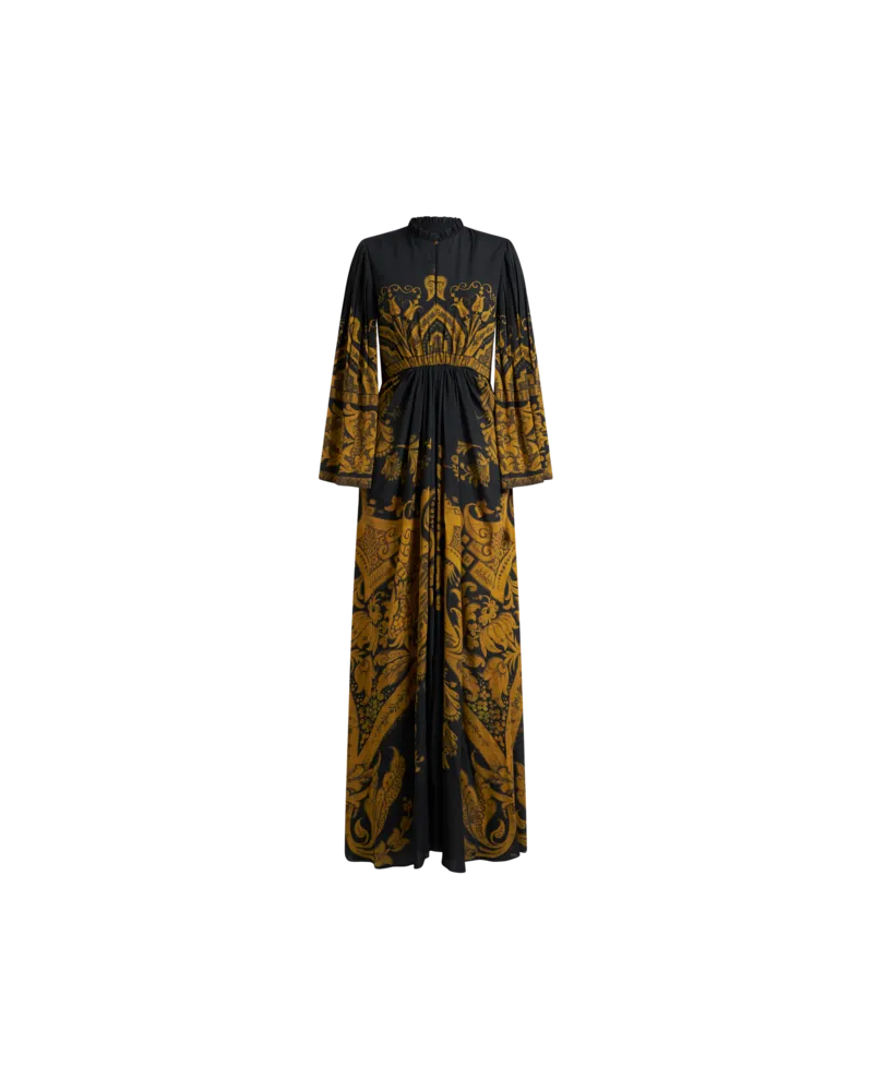 Etro Kleid Mit Print, Damen, Schwarz, Größe Schwarz