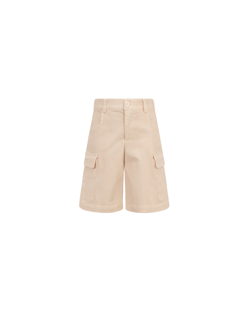 Etro Bermudashorts Im Cargostil Aus Stretchbaumwolle Mit Logo, Beige, Größe Beige