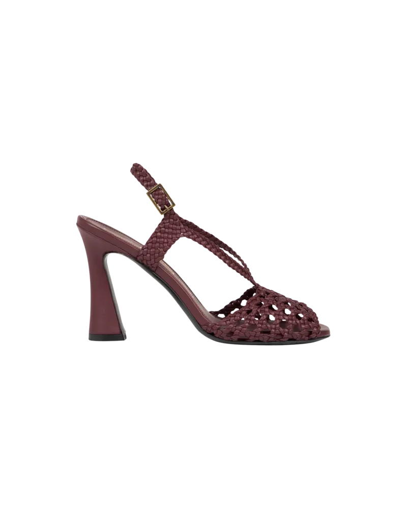 Etro Hohe Sandalen Im Flechtmuster, Damen, Bordeaux, Größe Bordeaux