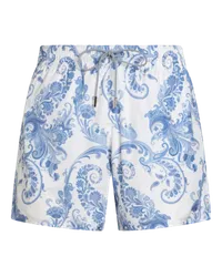 Etro Badeshorts  Summer Mit Paisley-print, Herren, Hellblau Hellblau