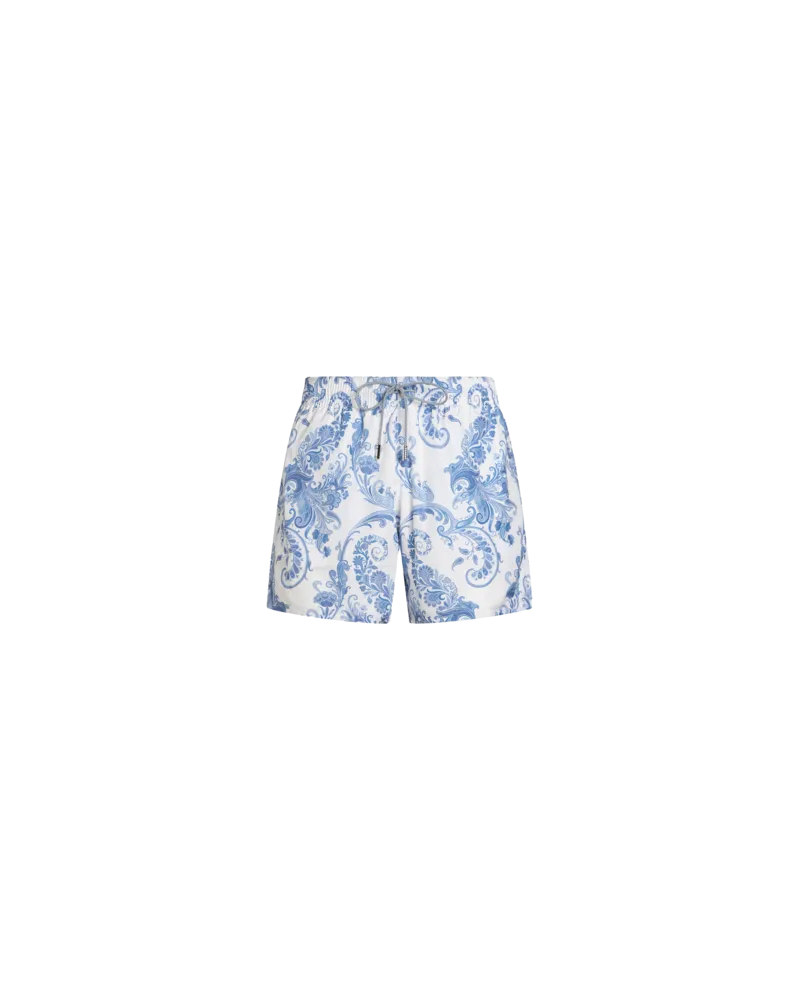 Etro Badeshorts  Summer Mit Paisley-print, Herren, Hellblau Hellblau